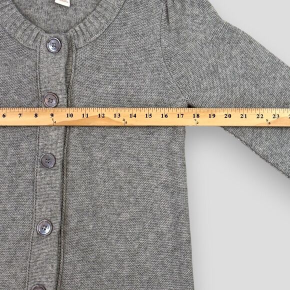 Sundance Women's Cardigan Sweater Gray Buttons Cotton Merino Wool Size Medium - Picture 5 of 6